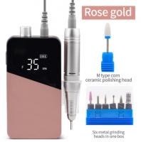 Электрическая полировальная машинка для ногтей - GO-AM-33/rose gold/ К12/ В12 анонс фото