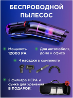 Автомобильный пылесос беспроводной GO-AP-04 / К12/ В18.5 анонс фото
