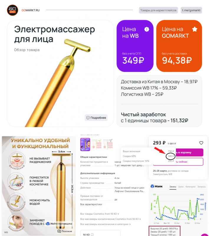 Обзор товара: «Электромассажер для лица»